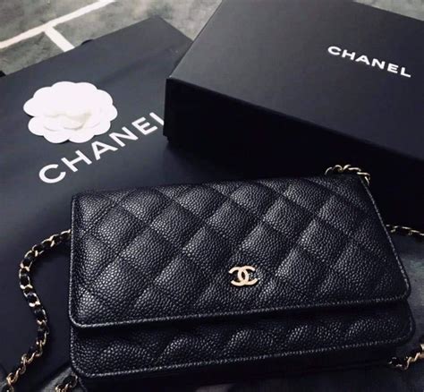 chanel black small sling bag